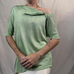 Vintage Gianni Versace Sheer Knit Top – Made in Italy